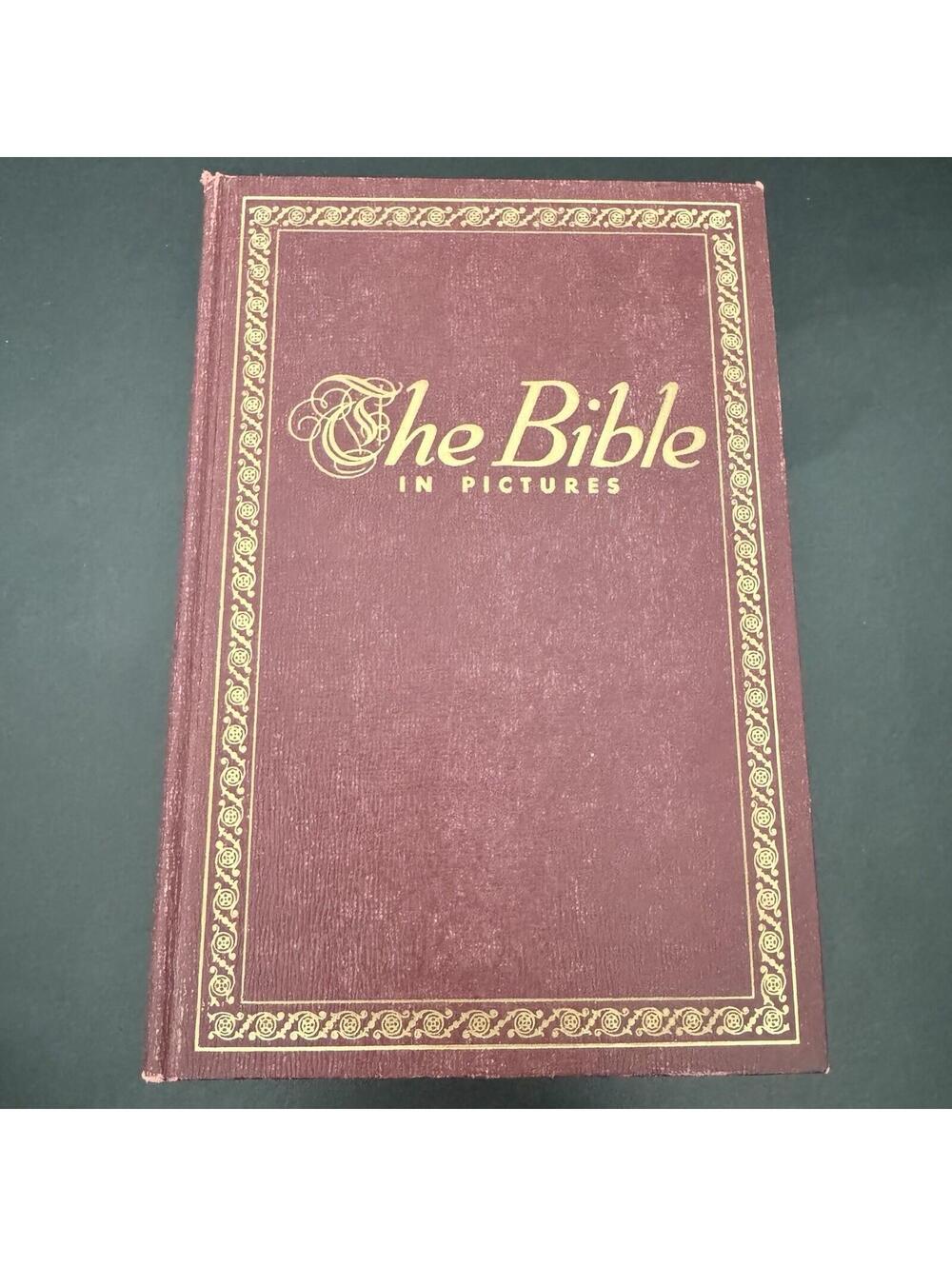 The Bible In Pictures 1952 Hardcover Vintage Edition Illustrated Book
